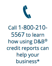 call D&B for a credit report